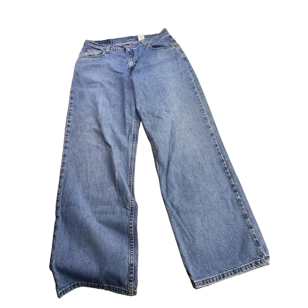 Vintage 90s Levi's 565 Wide Leg Low Rise Jeans USA Made Sz 11 Jr M (32x31)